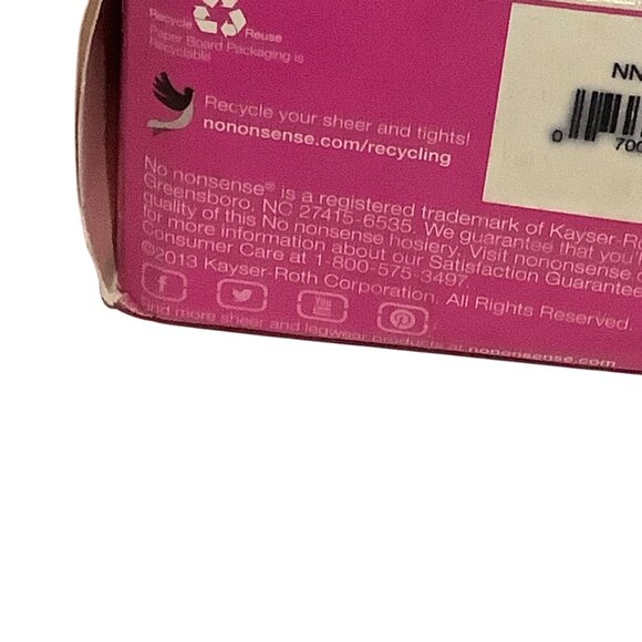 No Nonsense Nylon Knee Highs 8 Pair Pack Sheer Toe Comfort Top Size Plus USA - Picture 5 of 5